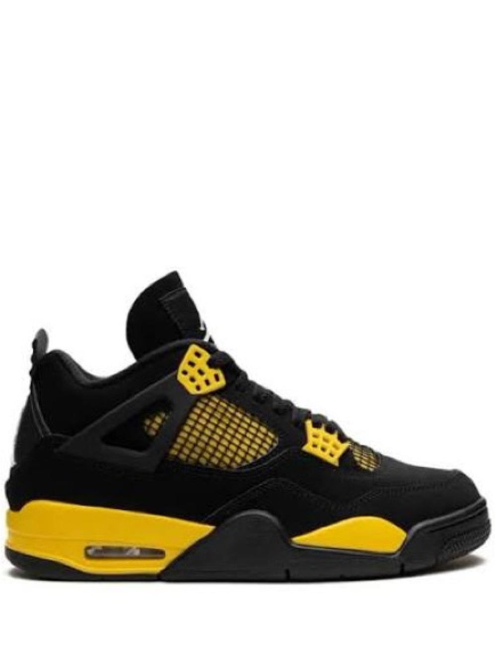 NIB Nike Air Jordan Retro 4 Women’s sz 7 2023 Black Yellow New